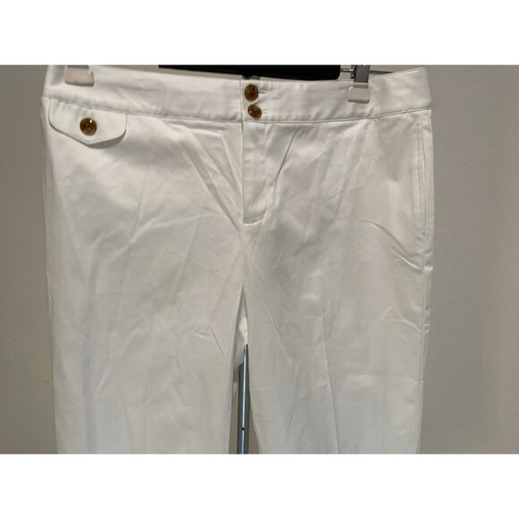 George Womens Size 16 Capri Pants 37X22 Classic Fit Artic White NWT - Picture 2 of 12